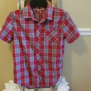 Arizona - Red and Black Plaid  - Size (14/16)